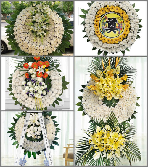 湖南邵阳洞口县竹市镇阳光村花圈速递